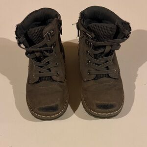 Stylish Kids Boots in Dark Gray